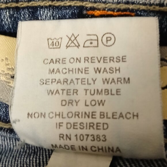 Apollo Jeans Plus Size 23 24 Flare Leg High Rise Denim Stretch Zipper Accents - Picture 8 of 8